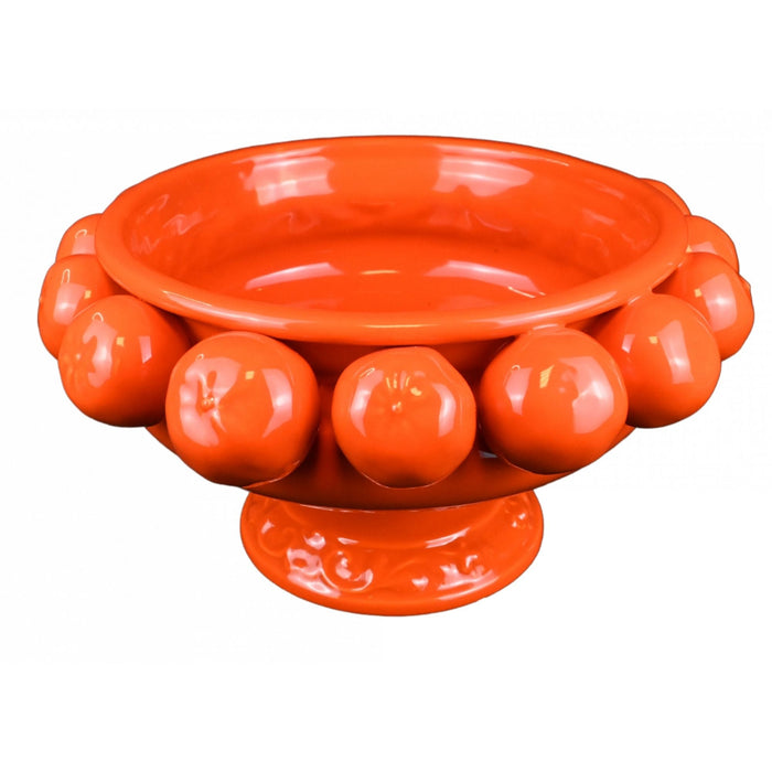 Sinaasappel Fruitschaal / wijnkoeler op voet 30x18cm - Schalen - Piccobella