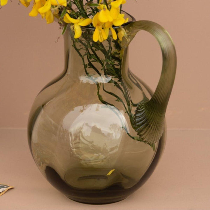 Swirl Karaf 2L olijfgroen - Karaffen glas - Anna von Lipa