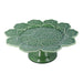 Taartplateau op voet Geranium groen 33cm - Taartplateaus - Bordallo Pinheiro