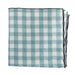 Tafelkleed Bourdon Canvas Mimi Vichy - Vichy Aqua & Bourdon Noir 145x300cm - Tafelkleden - Maison de Vacances