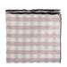 Tafelkleed Bourdon Canvas Mimi Vichy - Vichy Blush & Bourdon Noir 145x350cm - Tafelkleden - Maison de Vacances