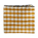 Tafelkleed Bourdon Canvas Mimi Vichy - Vichy Ocre & Bourdon Noir 145x300cm - Tafelkleden - Maison de Vacances