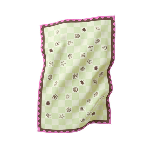 Tafelkleed Checkered Olive 140x300cm - Tafelkleden - Sam Sam