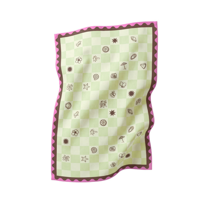 Tafelkleed Checkered Olive 140x300cm - Tafelkleden - Sam Sam