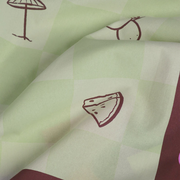 Tafelkleed Checkered Olive 140x300cm - Tafelkleden - Sam Sam