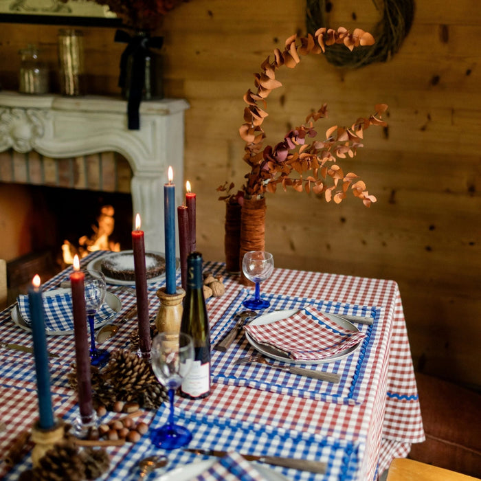 Tafelkleed Gaston Blue 170x300cm - Tafelkleden - Maison Dinette