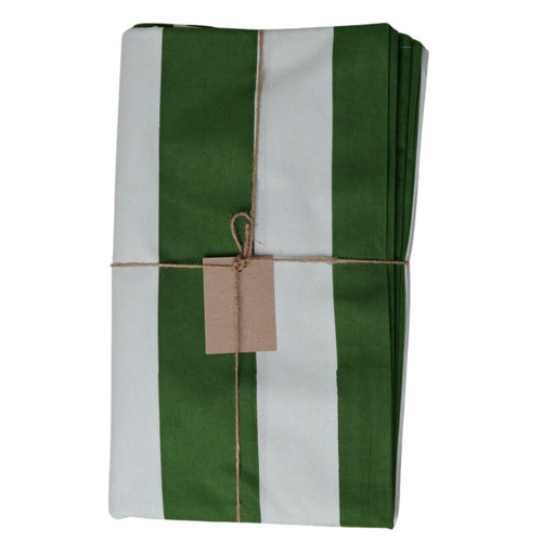 Tafelkleed Green & White Stripe 170x300cm - Tafelkleden - Twizzell