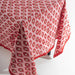 Tafelkleed handgeprint rood roze motief 250x150cm - Tafelkleden - Les Ottomans