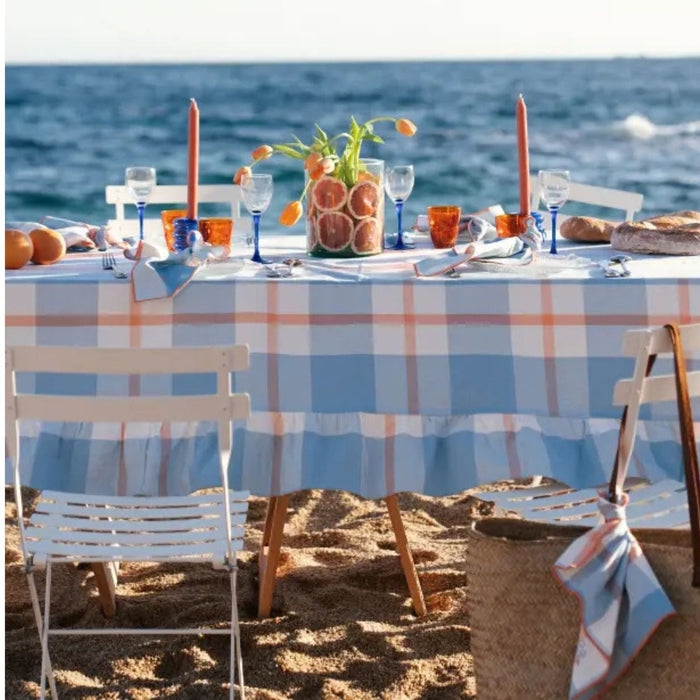 Tafelkleed Jules Azur 170x360cm - Tafelkleden - Maison Dinette