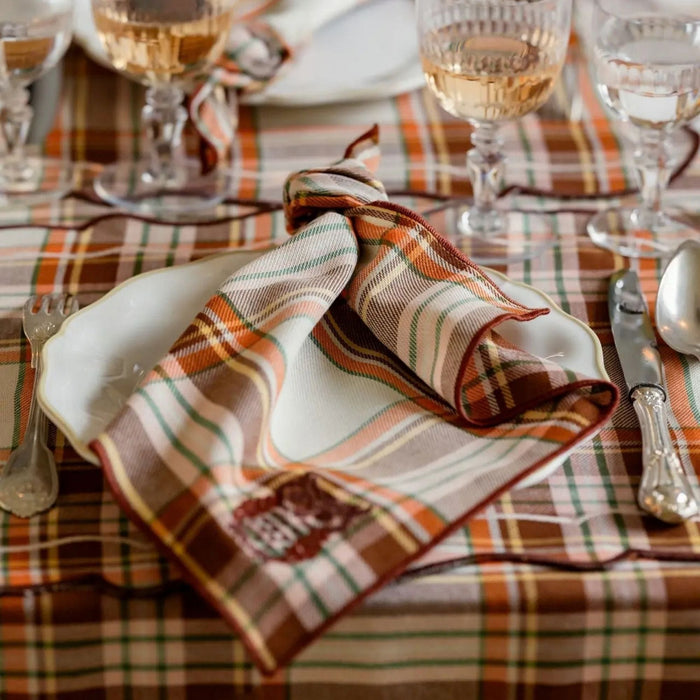 Tafelkleed Lucien Brown 170x360cm - Tafelkleden - Maison Dinette
