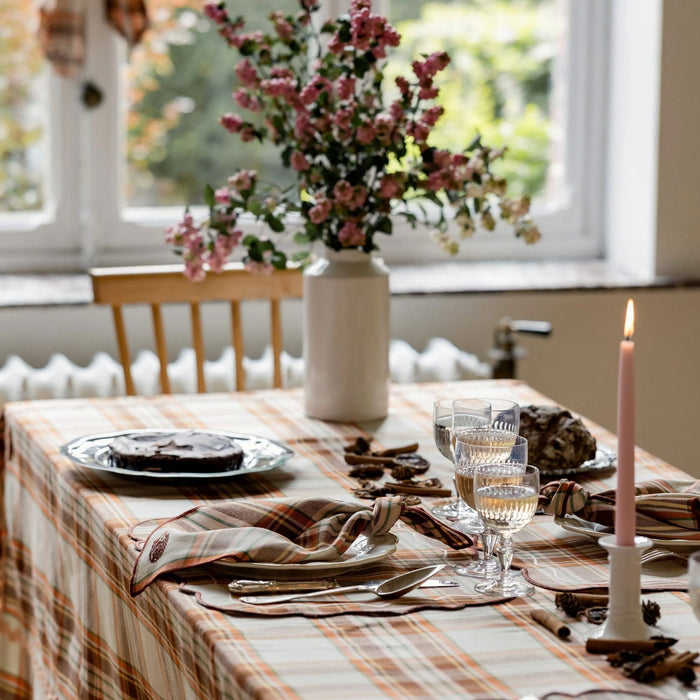 Tafelkleed Lucien Brown 170x360cm - Tafelkleden - Maison Dinette
