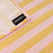 Tafelkleed Maglia Raya geel met roze streep 160x160cm - Tafelkleden - Muaré