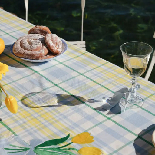 Tafelkleed Perette Sky 170x360cm - Tafelkleden - Maison Dinette