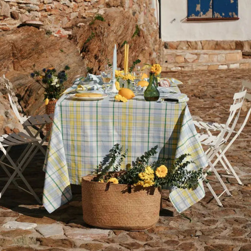 Tafelkleed Perette Sky 170x360cm - Tafelkleden - Maison Dinette