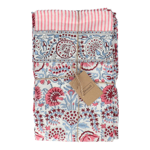 Tafelkleed Pink, Red & Blue Floral 170x300cm - Tafelkleden - Twizzell