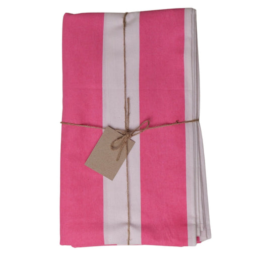 Tafelkleed Pink & White Stripe 170x300cm - Tafelkleden - Twizzell