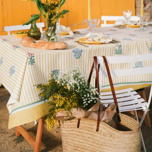 Tafelkleed Rose Yellow 170x300cm - Tafelkleden - Maison Dinette