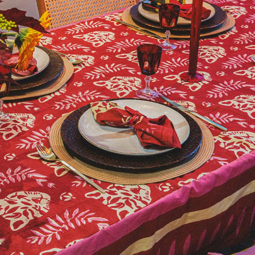 Tafelkleed Tiger Lilly 140x350cm - Tafelkleden - Casa Juna