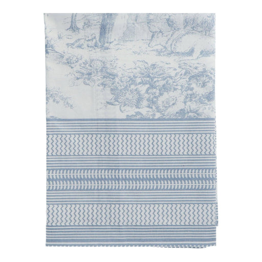 Tablecloth cotton sky blue 160x250cm La Cuca - FOODIES IN HEELS