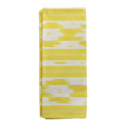 Table runner stitched border Amarillo Limon motif 104 150x48cm Teixits Vicens - FOODIES IN HEELS