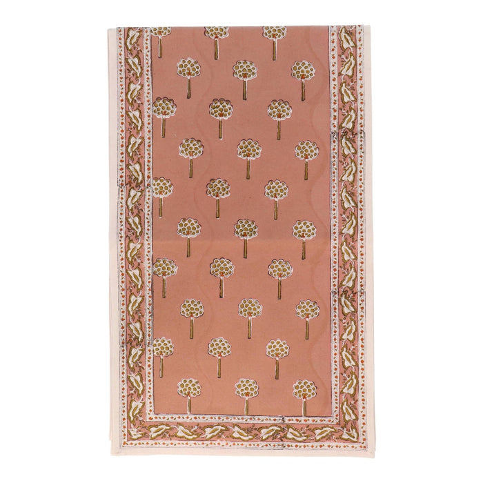 Tafelloper katoen Rani dusty pink 229x36cm Jamini - FOODIES IN HEELS