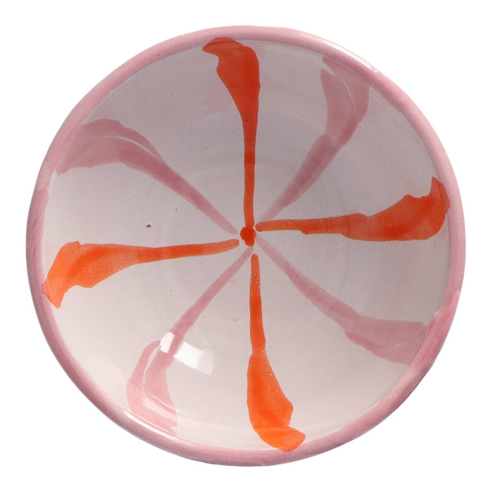 Tapas schaaltje PXLL roze met oranje 10cm - Kommen - Lenta Living