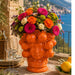 Testa di Moro Oranje vaas 30cm - Vazen - Piccobella