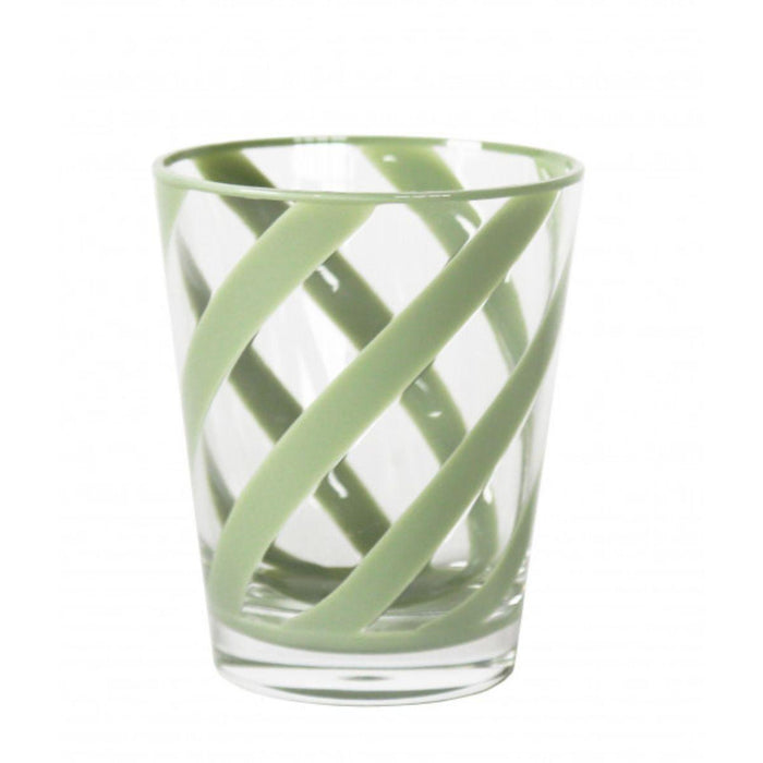 Waterglas green spiral 11cm - gemaakt van melamine Fiorirà un Giardino - FOODIES IN HEELS