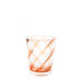Waterglas orange transparant spiral 11cm - gemaakt van melamine - Waterglazen - Fiorirà un Giardino