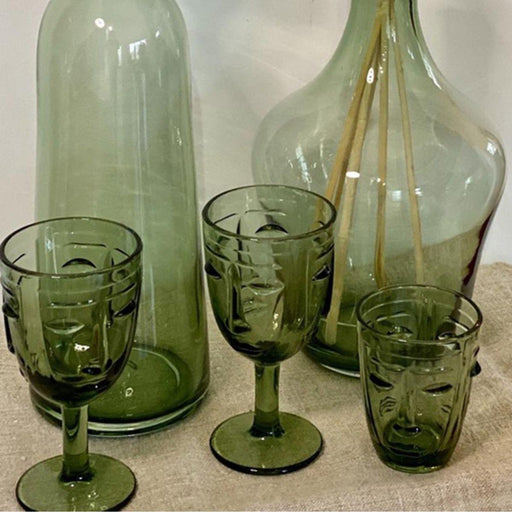 Waterglas Visage Groen - Waterglazen - Opjet