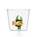 Waterglas Yellow Fish Green Seaweed - Waterglazen - Ichendorf Milano