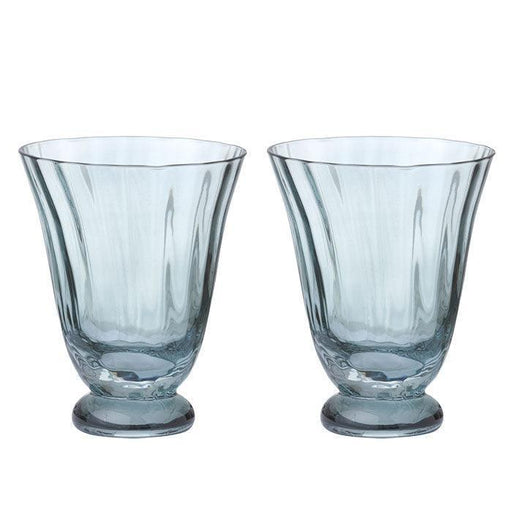 Water Glasses Trellis Topaz (set of 2) Bungalow - -. FOODIES IN HEELS