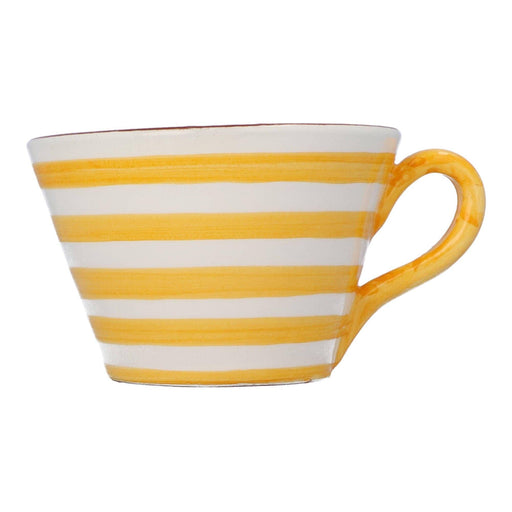 XXL mug horizontal stripe yellow (set of 2) Casa Cubista - -. FOODIES IN HEELS