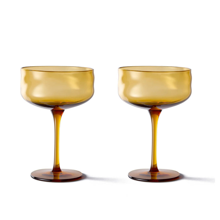 Coupe glazen Swirl Dune (set van 2) - Wijnglazen - Paveau