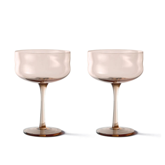 Coupe glazen Swirl Glow (set van 2) - Wijnglazen - Paveau