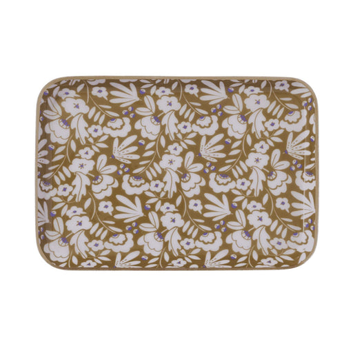 Tablett Iris Curry Violine 30.5x21cm - Serviertabletts - Bonheur du Jour