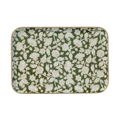 Tablett Jaya Vert 30.5x21cm - Serviertabletts - Bonheur du Jour