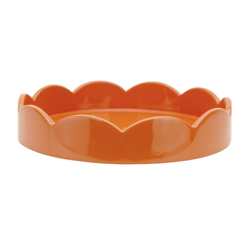 Tablett Orange Saint - Jakobsmuschel rund 20cm - Schalen - Addison Ross