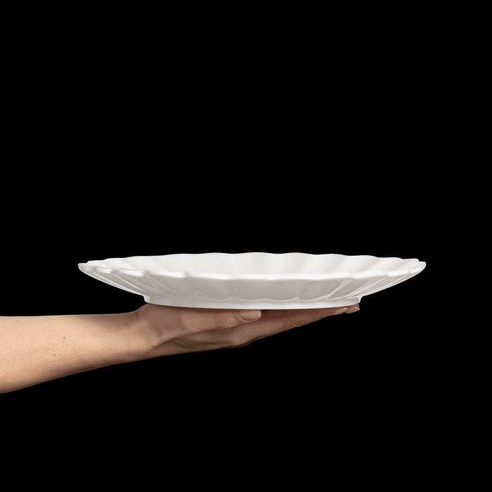 Essteller Oyster 28cm weiß - Essteller - Mateus