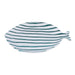 Essteller Fischform weiß teal 32cm - Essteller - Enza Fasano