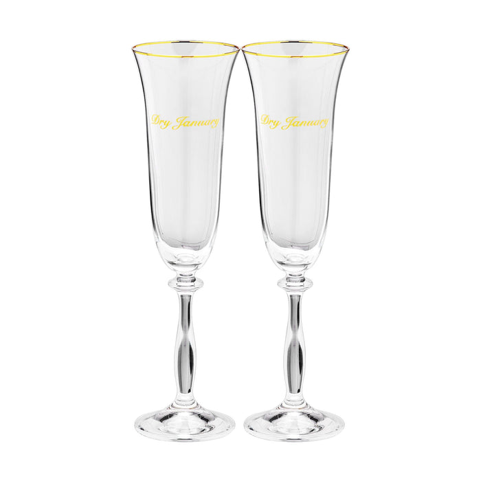 Dry January Champagne Flute (set van 2) - Wijnglazen - Anna + Nina