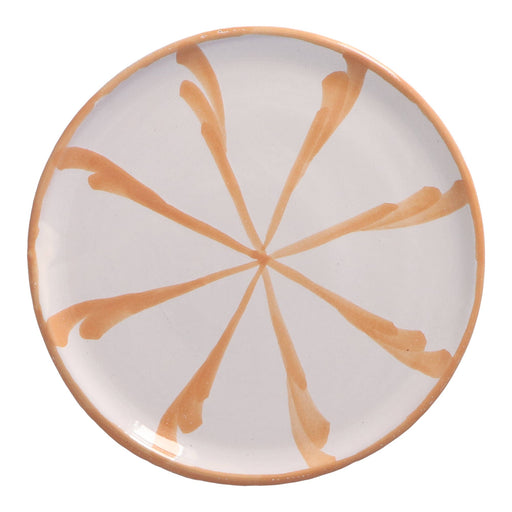 Gebaksbordje streep peach 15cm - Kleine borden - Lenta Living