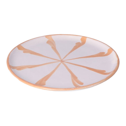 Gebaksbordje streep peach 15cm - Kleine borden - Lenta Living