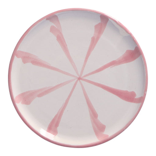 Gebaksbordje streep roze 15cm - Kleine borden - Lenta Living