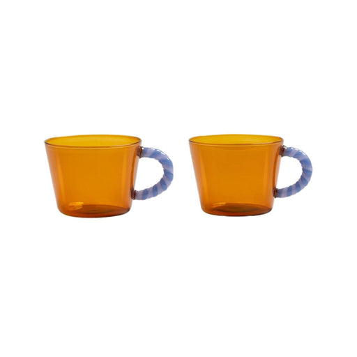 Glas Duett bernsteinfarben (2er Set) - Becher - &Klevering