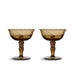 Italian coupe Opacity Brown (set van 2) - Wijnglazen - Byon