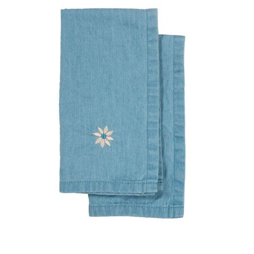 Keukenhanddoek Eden Denim Snow 50x70 cm (set van 2) - Keukenhanddoeken - Sagaform