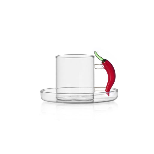 Kaffeetasse und Untertasse Chili Pepper - Tassen - Ichendorf Milano