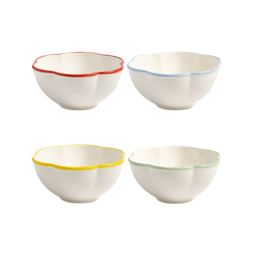 Schale Folk Porzellan (4er Set) - Schalen - &Klevering