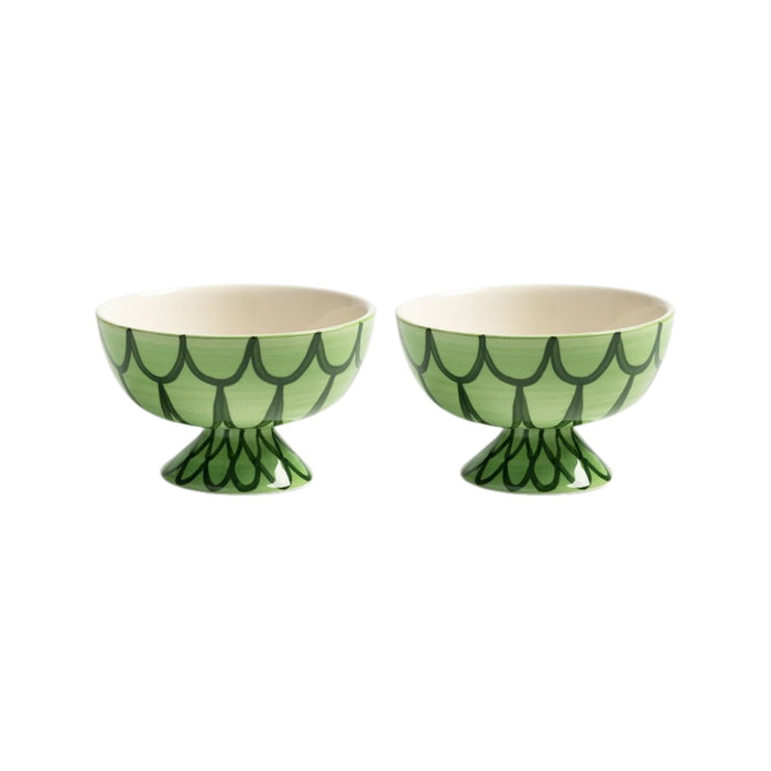 Kom Sirène groen (set van 2) - Kommen - &Klevering
